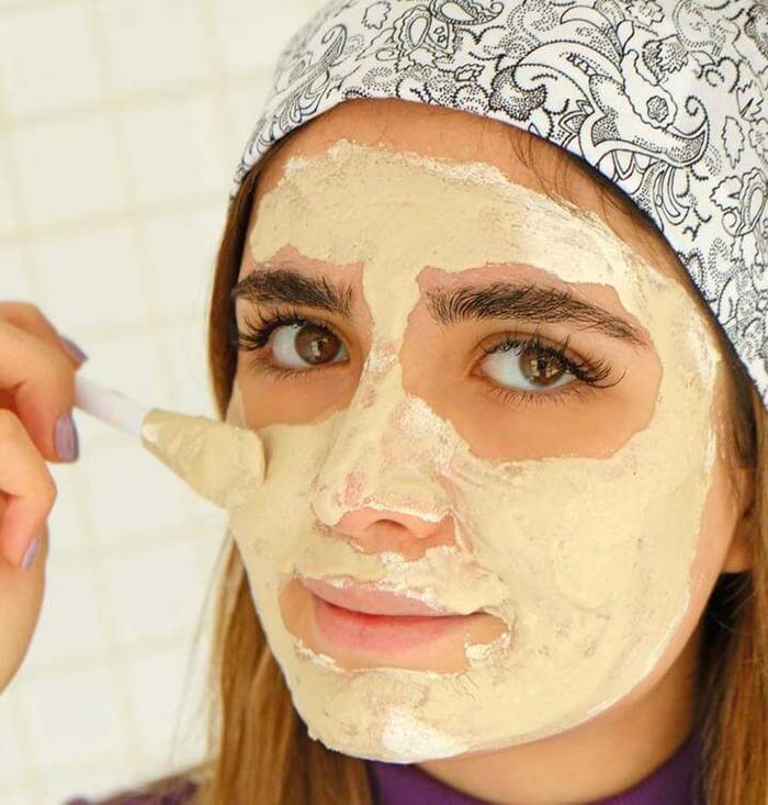 ماسک صورت خاک رس سفید 100گرمی