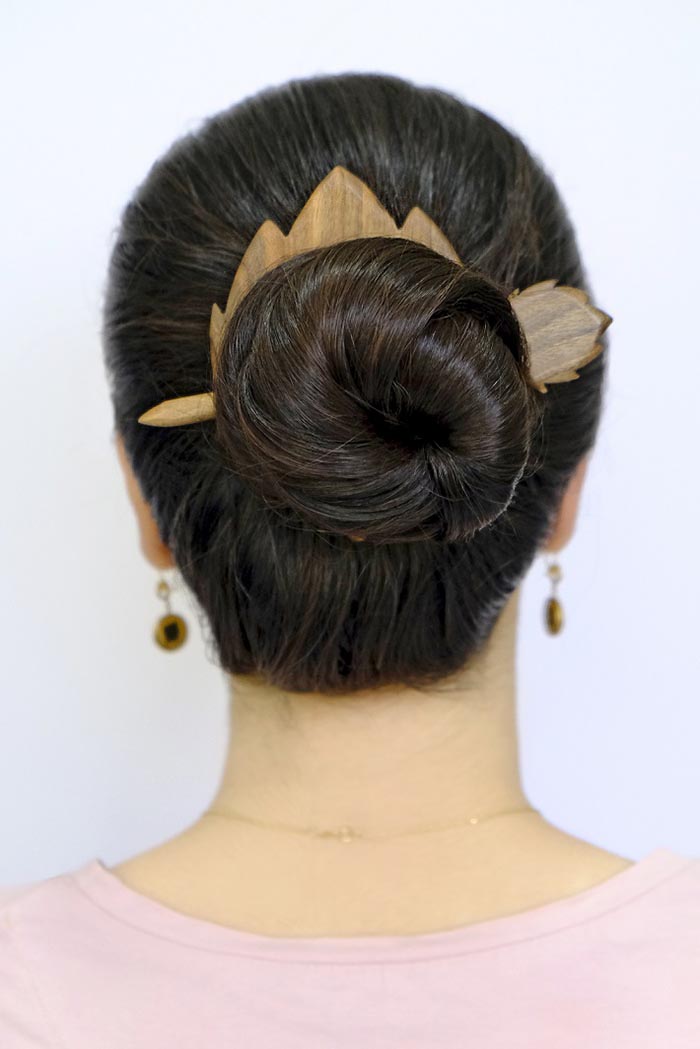 گیره مو بلوط